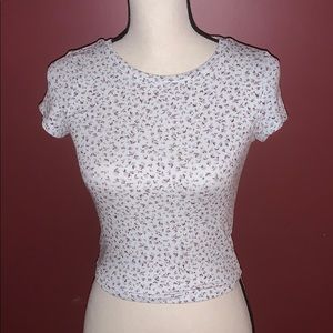 Garage Flower Print Crop Top Small